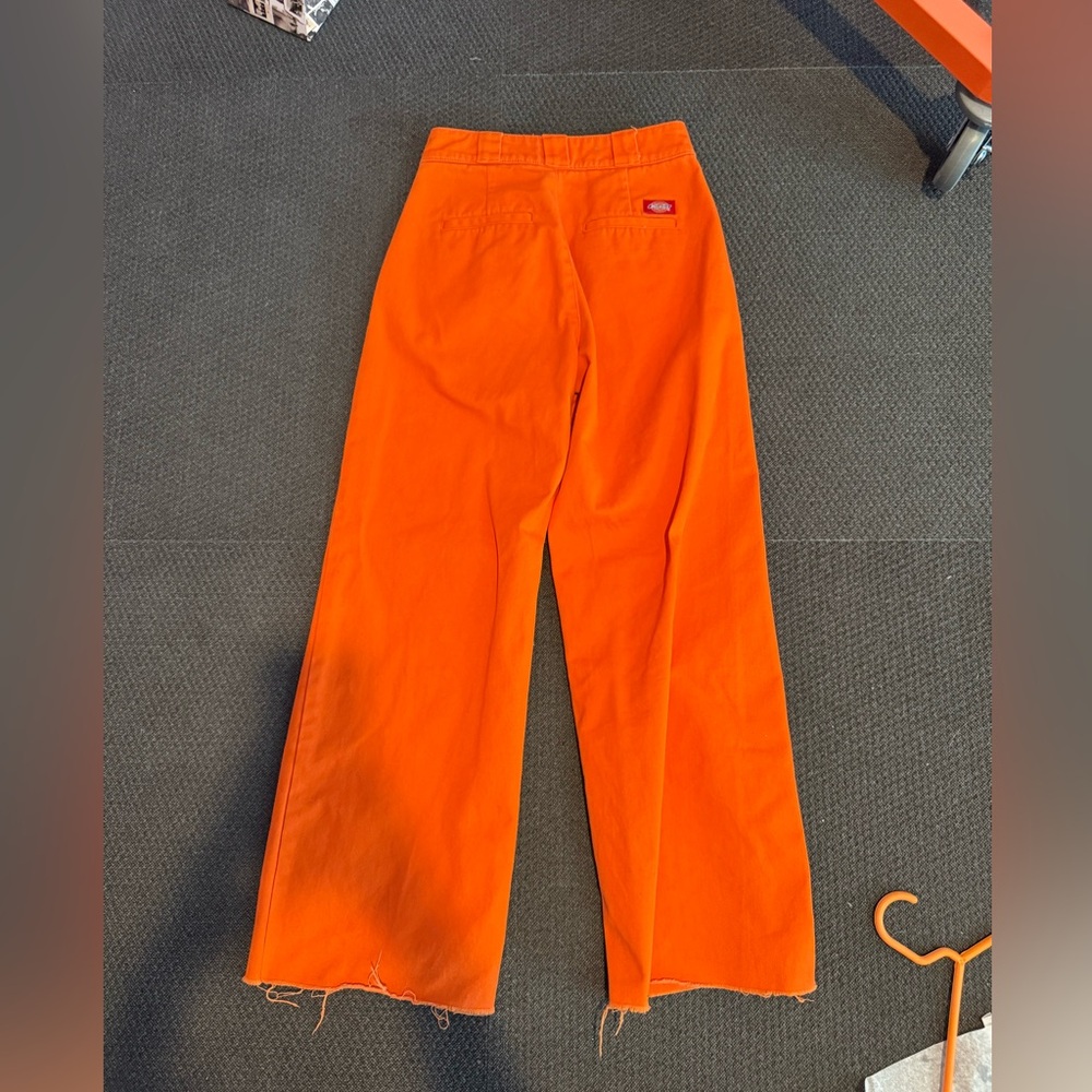 Orange Dickies Wide Leg Pants - Picture 2 of 3